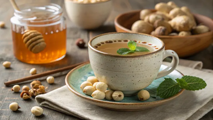 lotus seed honey drink